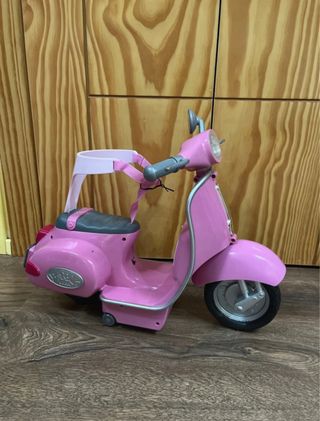 Moto Vespa rosa juguete niña