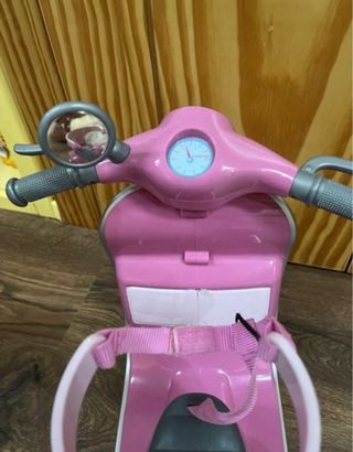Moto Vespa rosa juguete niña