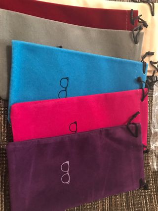 Custodie occhiali - in pvc e velluto