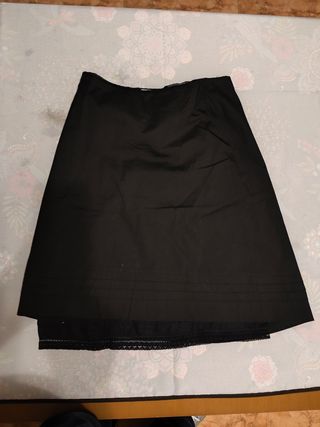 Falda negra Prada