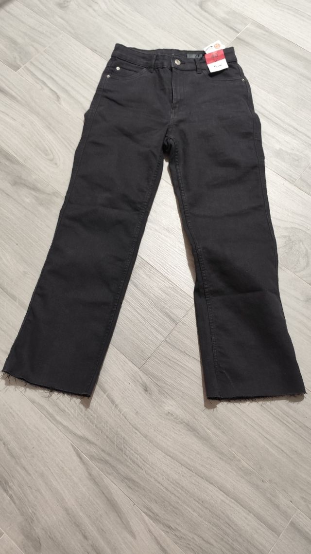 Pantalones Lefties negro flare, talla L