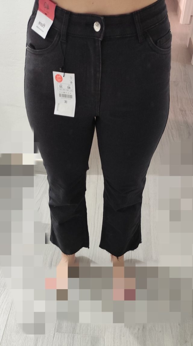 Pantalones Lefties negro flare, talla L