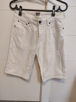 Shorts Jack & Jones blancos talla S