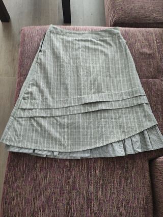 Falda Laga XS - Falda marrón beis