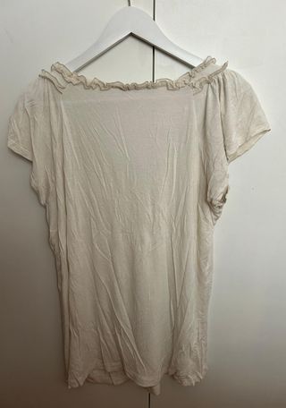 Camiseta premamá HM blanca - Talla L