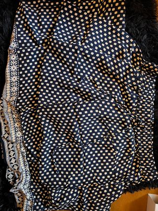 Falda EASY WEAR negra y amarilla - Talla 36