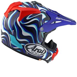 Casco Arai MX-V EVO Stream Azul