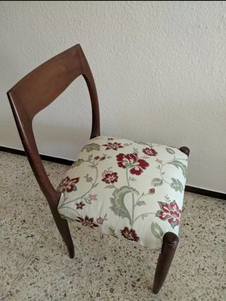 Mesa oval extensible + 6 sillas