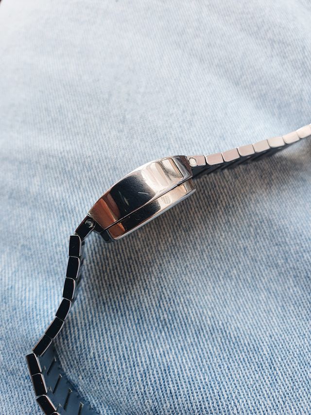 1970s Buler Digital Jump Hour Integrated Bracelet