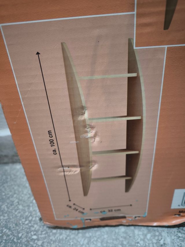 Estantería de madera 100cm