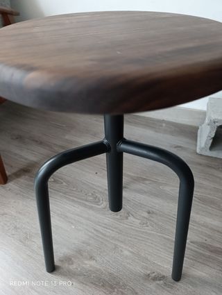 Taburete industrial madera metal