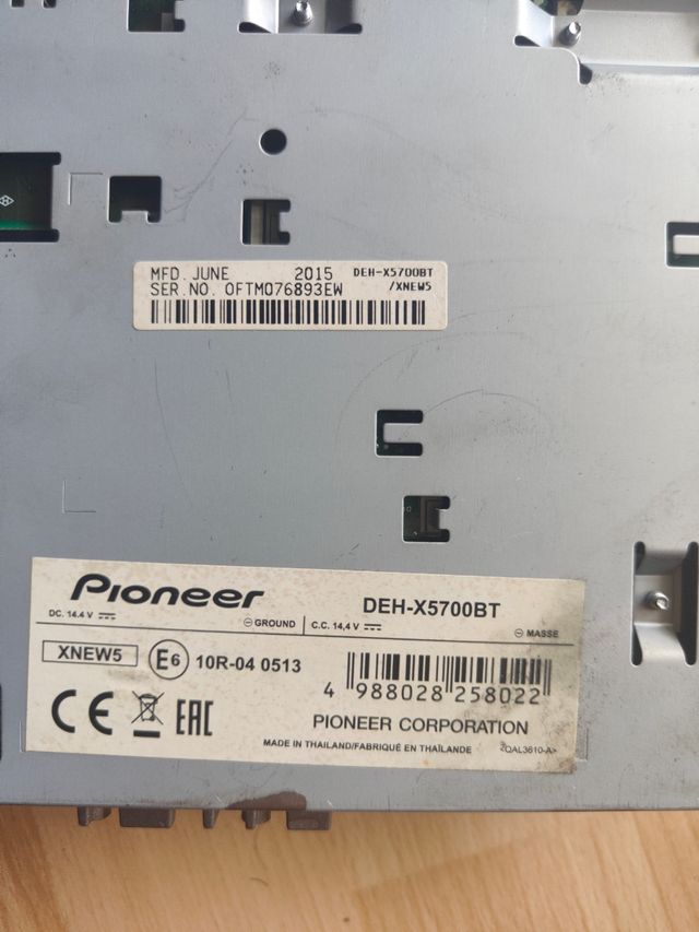 Radio Pioneer con USB - Reproductor de CD