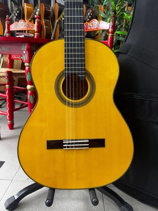 Guitarra flamenca admira Bulería con estuche