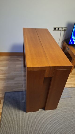 Mesa-comoda extensible de madera