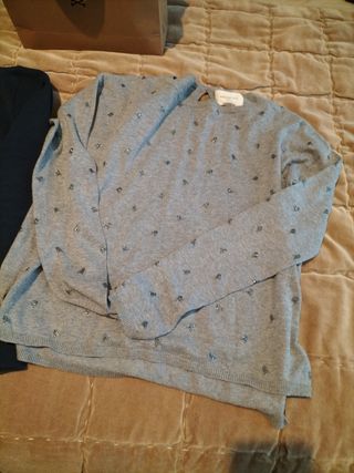 Sudadera Scalpers azul marino + jersey gris regalo