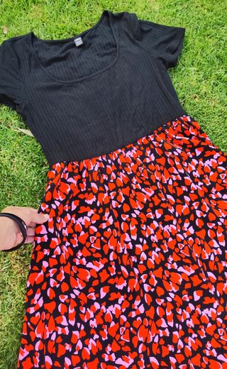 Vestido negro y rojo - NUEVO