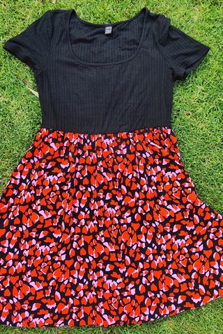 Vestido negro y rojo - NUEVO