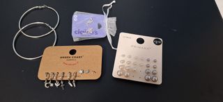 Aretes Plata - Claires, Green Coast, Primark