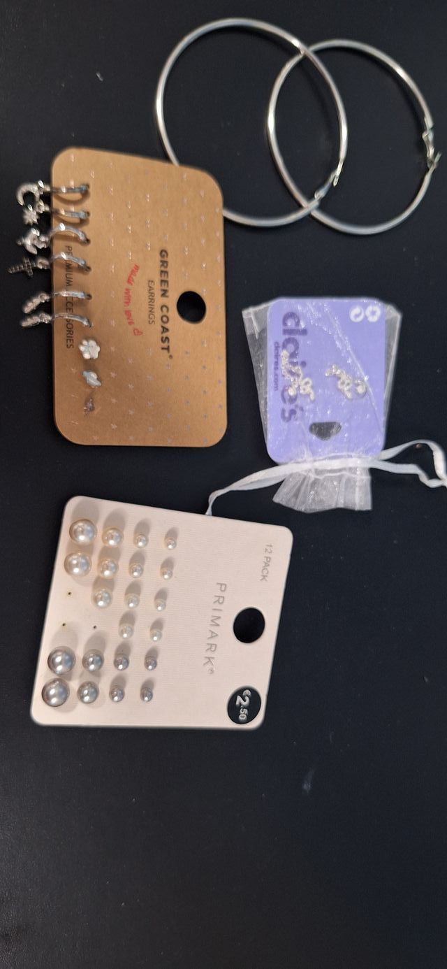 Aretes Plata - Claires, Green Coast, Primark