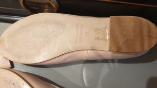 Bailarinas beige de piel