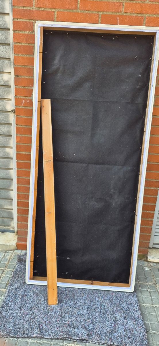 Cabecero cama blanco piel sintética