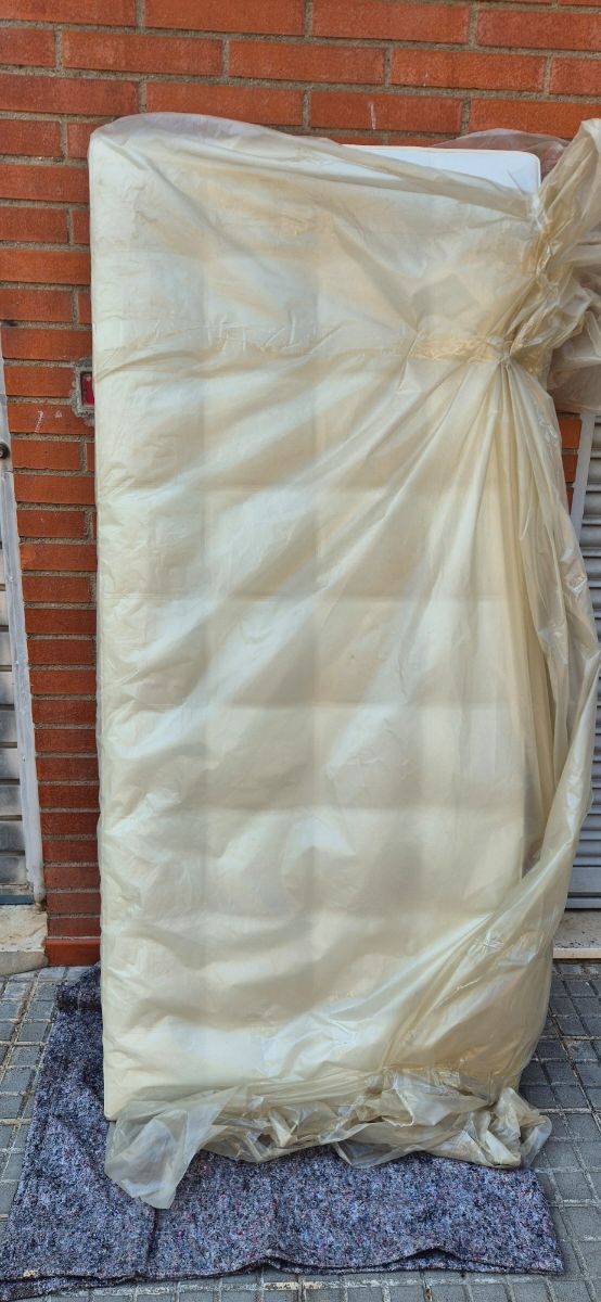 Cabecero cama blanco piel sintética