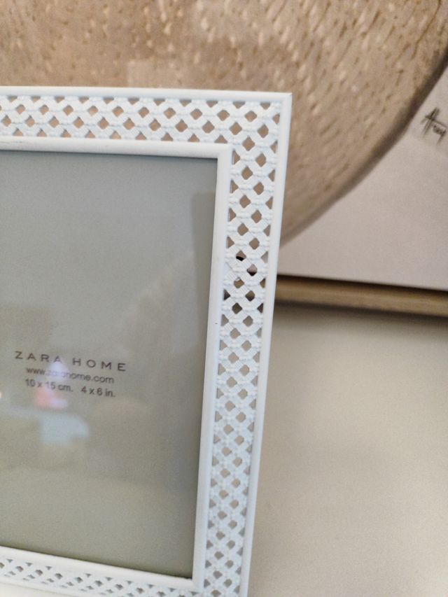 Marco foto Zara Home metal blanco