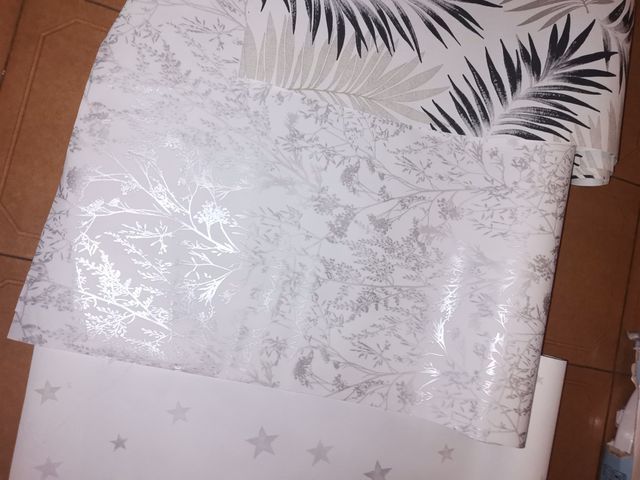 Papel pintado: 4 rollos decorativos