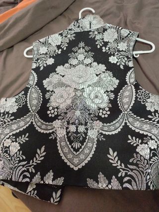 Chaleco Fallero Llorca - Negro Plata talla 16