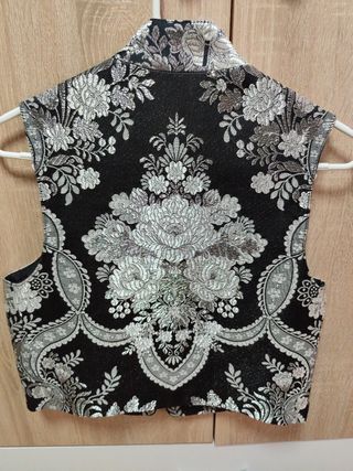 Chaleco Fallero Llorca - Negro Plata talla 16