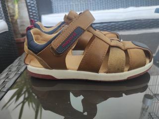 Sandalias Mayoral niño piel marrón-beige nº31