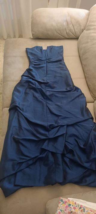 Vestido fiesta azul noche