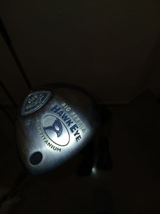 41 bolas golf usadas y 4 palos de golf