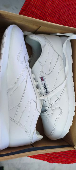 Zapatillas Reebok Classic Leather blancas mujer 42