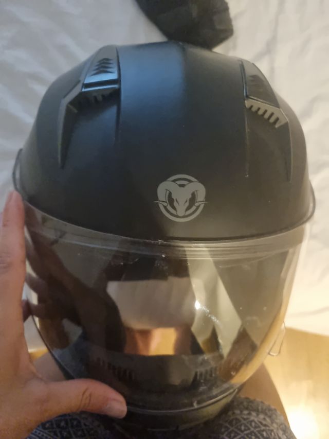 Casco moto VIX negro mate