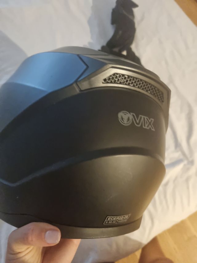 Casco moto VIX negro mate
