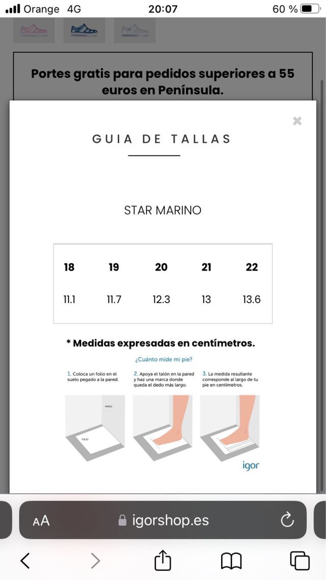 Sandalias cangrejeras Igor niño talla 22