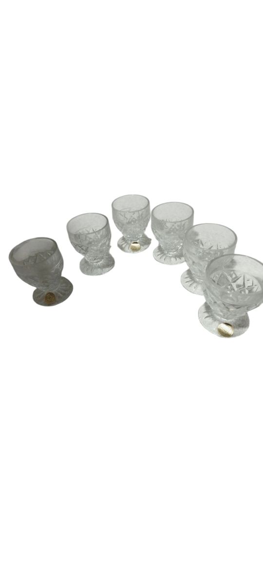 6 Bicchieri cristallo trasparenti