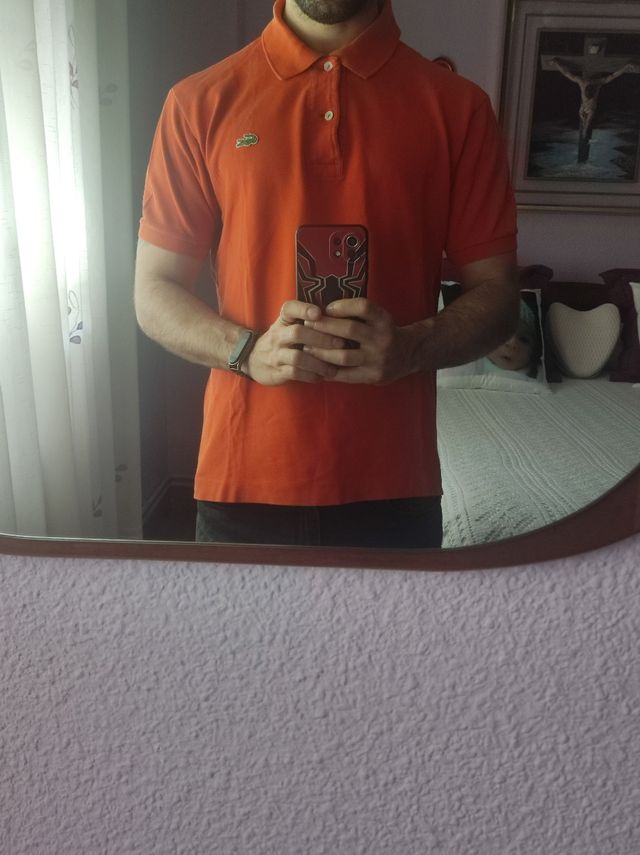 Polo Lacoste naranja