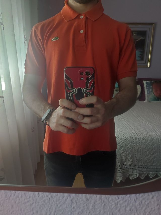 Polo Lacoste naranja