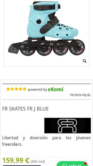 Patines Rollerblade color azul FR SKATES