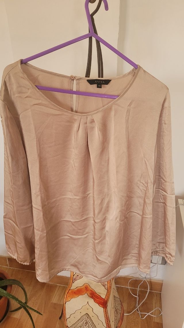 Blusa ANTEA beige - Talla 48