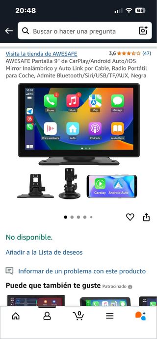 Pantalla Carplay 10.1" Android