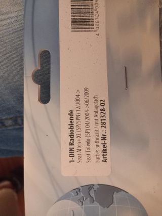 Marco radio Seat Toledo 1-DIN