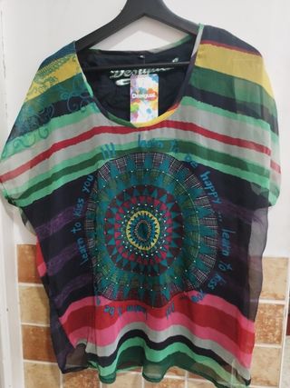 Camiseta Desigual multicolor XL