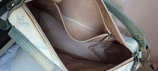 Borsetta Alviero Martini - bianca e blu