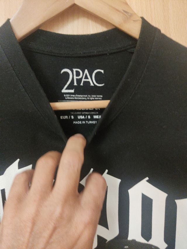 Maglietta 2Pac Nera - Taglia S