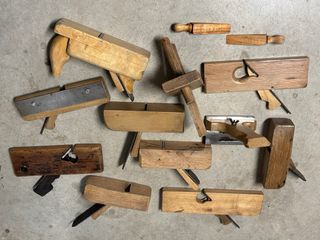 Cepillos/herramientas carpintero antiguos