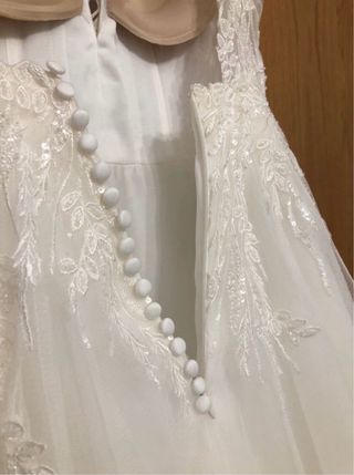Vestido novia Pronovias blanco - Talla 36