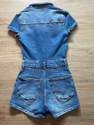 Mono vaquero corto azul